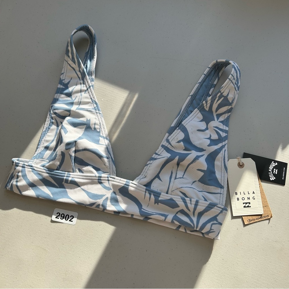 Billabong The Coast is Calling Bikini Top Large Blue NWT - Picture 6 of 6